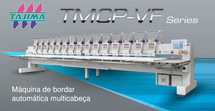 Tajima TMCP-VF - Máquina de bordar automática multicabeça